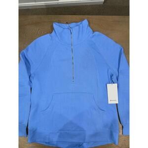 NWT Lululemon Scuba Oversized Funnel-Neck Half Zip *Long SIZE XL/XXL Aero Blue